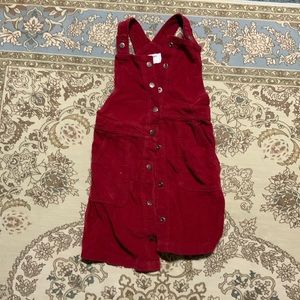 (Girls 8) red button up dress
